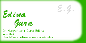 edina gura business card